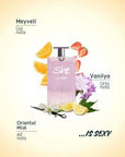 She Sexy Perfume and Deodorant Set for Women - Long-Lasting Fragrance, Alcohol & Paraben-Free, Skin-Friendly - Fresh & Sophisticated Scent She Sexy Perfume Set: Long-Lasting Women's Fragrance perfume and deodorant set, women's fragrance set, long-lasting perfume, alcohol-free deodorant, skin-friendly perfume, paraben-free perfume, deodorant and perfume combination, feminine fragrance set, everyday perfume set, She Sexy perfume set, perfume, deodorant, fragrance, women's perfume, long-lasting fragrance, alco