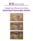 Palette Hair Dye - Intense Color, Nourishing, 8-0 Dark Blonde Palette Hair Dye - Intense Color, Nourishing hair dye, intense color hair dye, nourishing hair dye, dark blonde hair color, keratin hair dye, Palette hair dye, hair coloring, DIY hair dye, hair care, hair nourishment