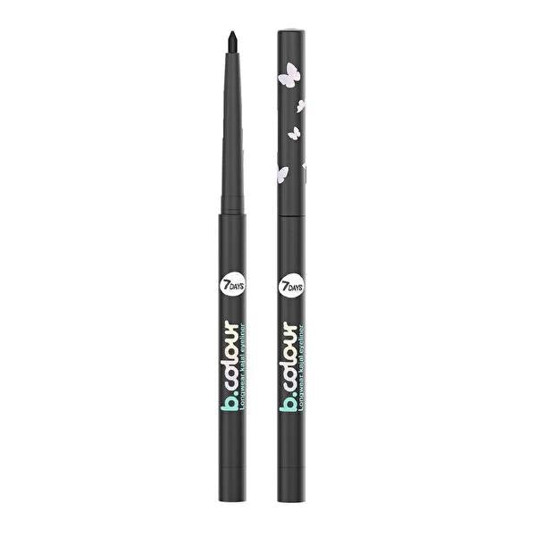 7Days B.Colour Longwear Kajal Eyeliner - Waterproof, Vegan, Multi-Functional Eye Makeup 7Days Longwear Kajal Eyeliner - Waterproof & Vegan longwear kajal eyeliner, waterproof eyeliner, vegan cosmetics, multi-functional eye makeup, long-lasting eye makeup, eye liner, kajal, vegan eye makeup, cruelty-free cosmetics, durable eye makeup, smudge-proof eyeliner