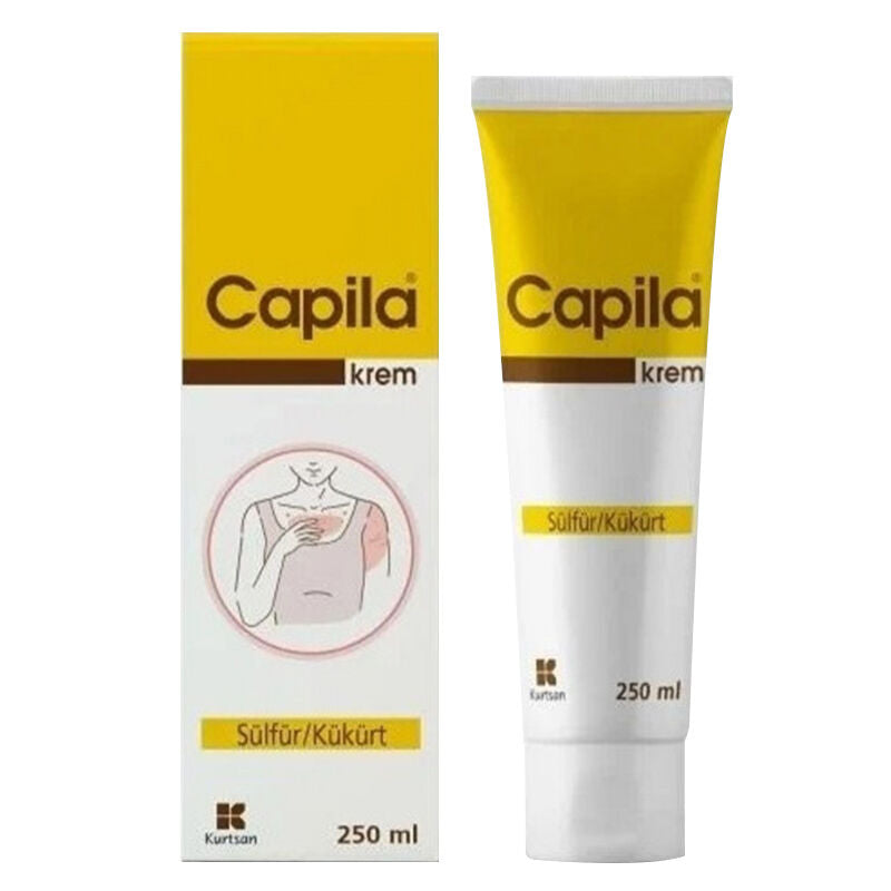 Capila Sulfur Soothing Body Cream for Sensitive Skin 250 ml