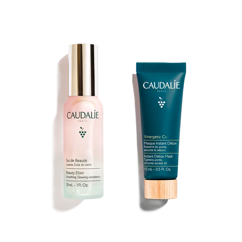 Caudalie Purifying & Glow Duo Set for Radiant Skin