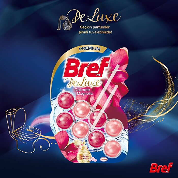 Bref Deluxe Magnolia Toilet Block 2-Pack - Hygienic Cleaning