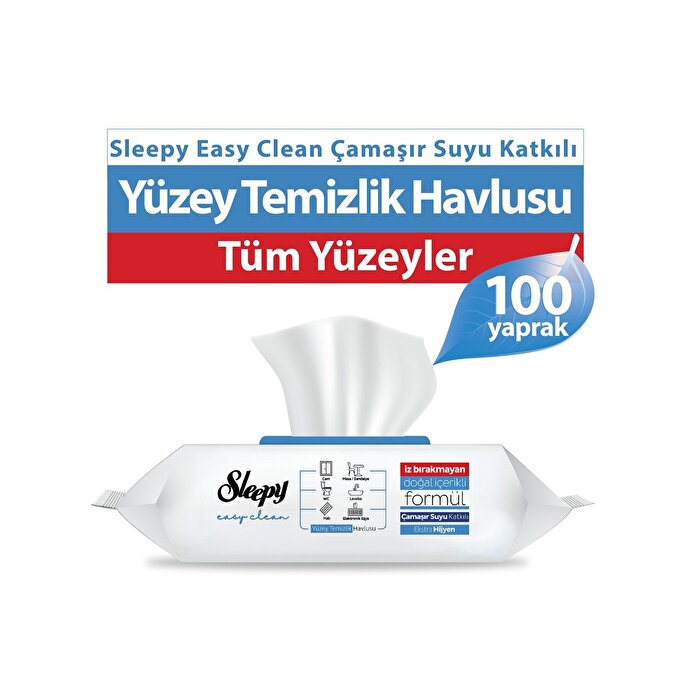 Sleepy Surface Cleaning Wipes - 100 Count | Non-Residue Formula