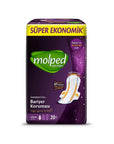 Molped Supernight Long Sanitary Pads for Night Protection 20 Count