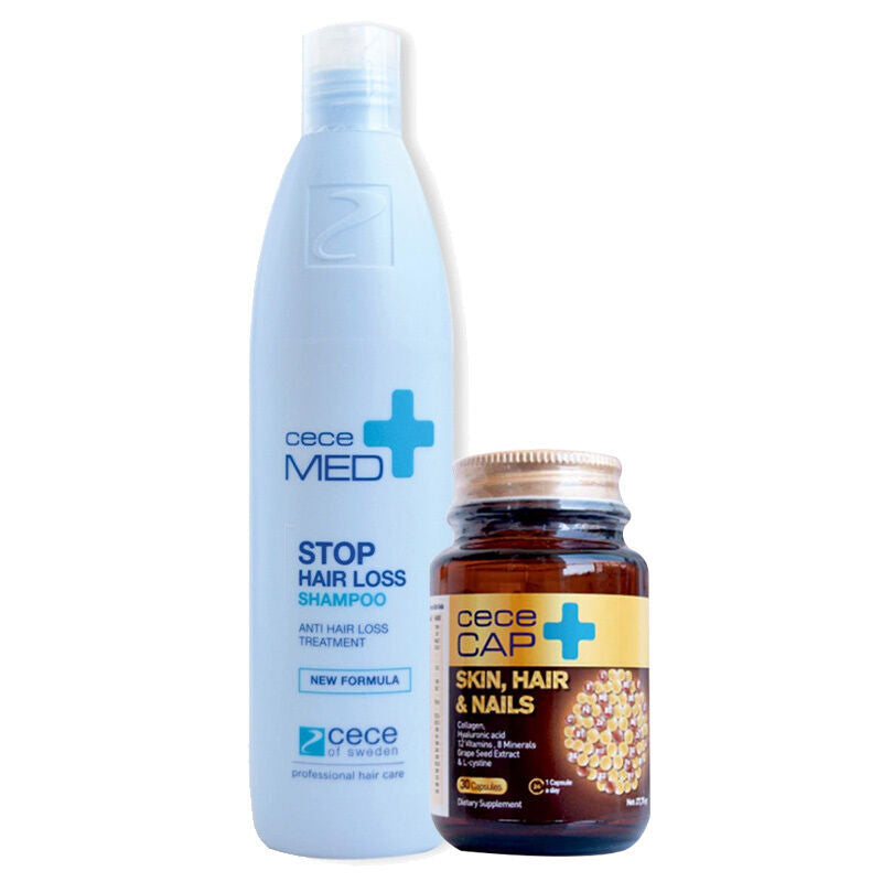 Cecemed Anti-Hair Loss Vitamin Set with Shampoo and 30 Capsules