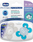 Chicco Physio Forma Comfort Silicone Pacifier for Boys 16-36M 2-Pack