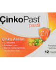 Cinkopast Orange Flavored Lozenges for Throat Comfort 12 Count
