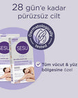 Sesu Soft Wax Strips for Hair Removal - Easy, Quick, Dermatologically Tested - 32 Strips Sesu Soft Wax Strips - Easy Hair Removal for Sensitive Skin Hair removal wax strips, Easy hair removal, Sensitive skin hair removal, Dermatologically tested wax strips, At-home hair removal solutions, Wax strips for body, Wax strips for face, Oat oil hair removal, Convenient hair removal, Smooth skin, Hair-free skin, Salon-quality hair removal, Waxing for beginners, Hair removal for sensitive skin