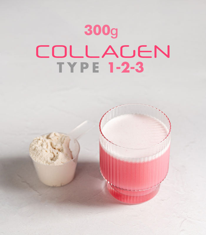 HHS Collagen 300g Multiform Type 1-2-3 | Hydrolyzed Collagen with Hyaluronic Acid, Zinc & Vitamin C