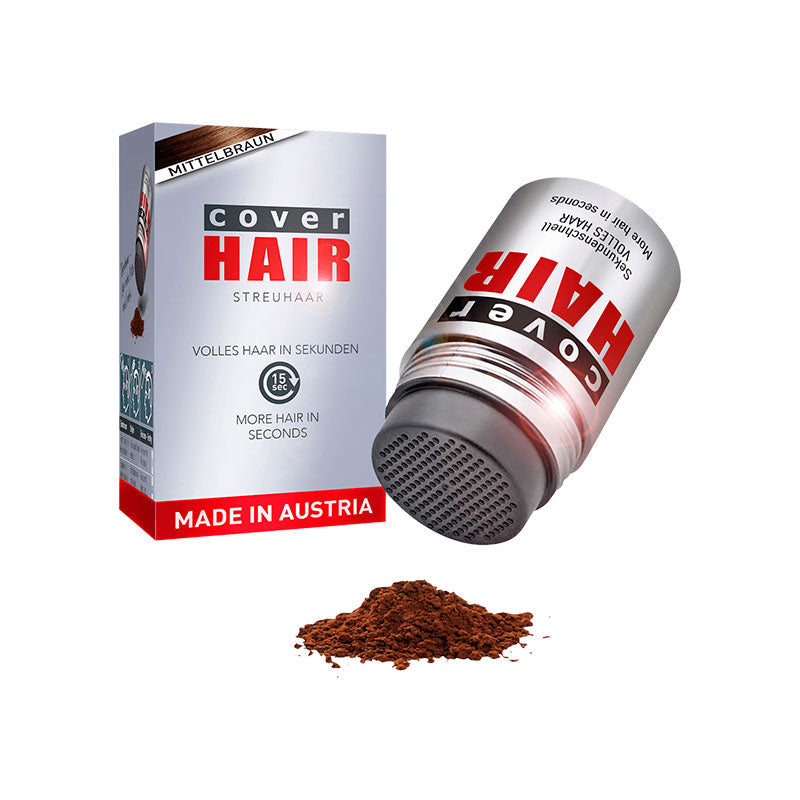 Cover Hair Hair Fibers for Fuller Looking Hair Medium Brown 14g