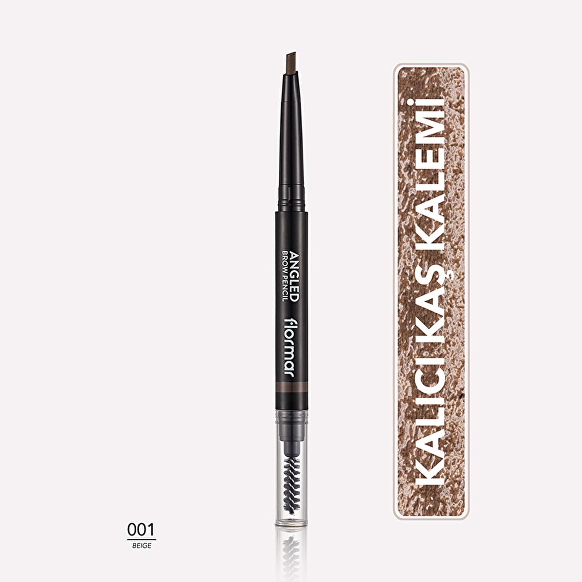 Flormar Angled Eyebrow Pencil with Brush - Precise Definition, Natural Look, 4 Shades Available Flormar Angled Eyebrow Pencil - Precise, Natural Look eyebrow pencil, angled eyebrow pencil, Flormar eyebrow pencil, natural eyebrow look, precise eyebrow definition, eyebrow makeup, multi-functional cosmetics, long-lasting makeup, cosmetic pencils, beauty tools, makeup accessories, grooming products
