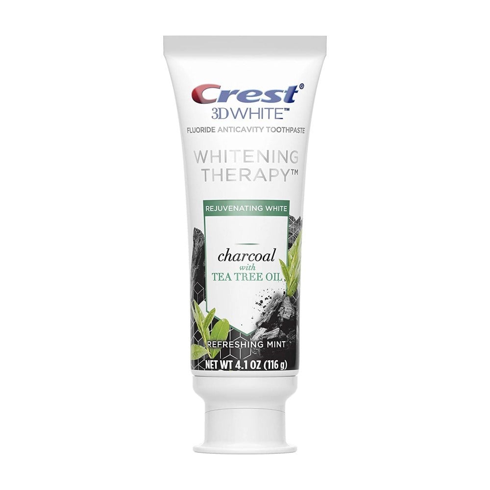 Crest 3D White Whitening Therapy Charcoal With Tea Tree Oil 116g - Food & Candy