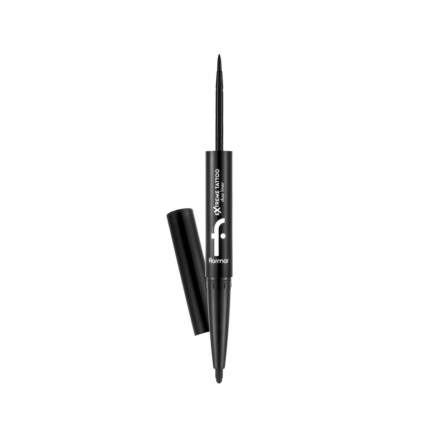 Flormar Extreme Tattoo Duo Eyeliner - Long-Lasting Gel & Felt Tip Liner for Precise Eye Makeup Flormar Extreme Tattoo Duo Eyeliner - Long-Lasting & Precise eyeliner, long-lasting eyeliner, gel eyeliner, felt tip eyeliner, Flormar Extreme Tattoo Duo, durable makeup, precise eyeliner, cosmetic eyeliner, makeup, beauty, cosmetics, eye makeup, long-lasting makeup, gel liner, felt tip liner, Flormar, beauty essentials, makeup must-haves