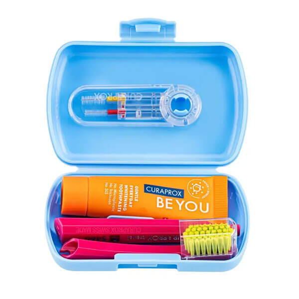 Curaprox Be You Travel Set Blue Oral Care Kit