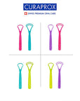 Curaprox Tongue Cleaner Set for Fresh Breath 2 Pack
