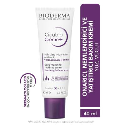 Bioderma - Soothing Skin Cream for Sensitive Skin, Hypoallergenic & Fragrance-Free Moisturizer for Face, Lips & Body - 1.35 fl oz Bioderma Soothing Skin Cream - Hypoallergenic & Fragrance-Free soothing skin cream, Bioderma Cicabio Creme, skin repair cream, hypoallergenic skin care, fragrance-free moisturizer, sensitive skin products, tattoo aftercare, gentle skincare, baby skincare, face cream, lip balm, body moisturizer