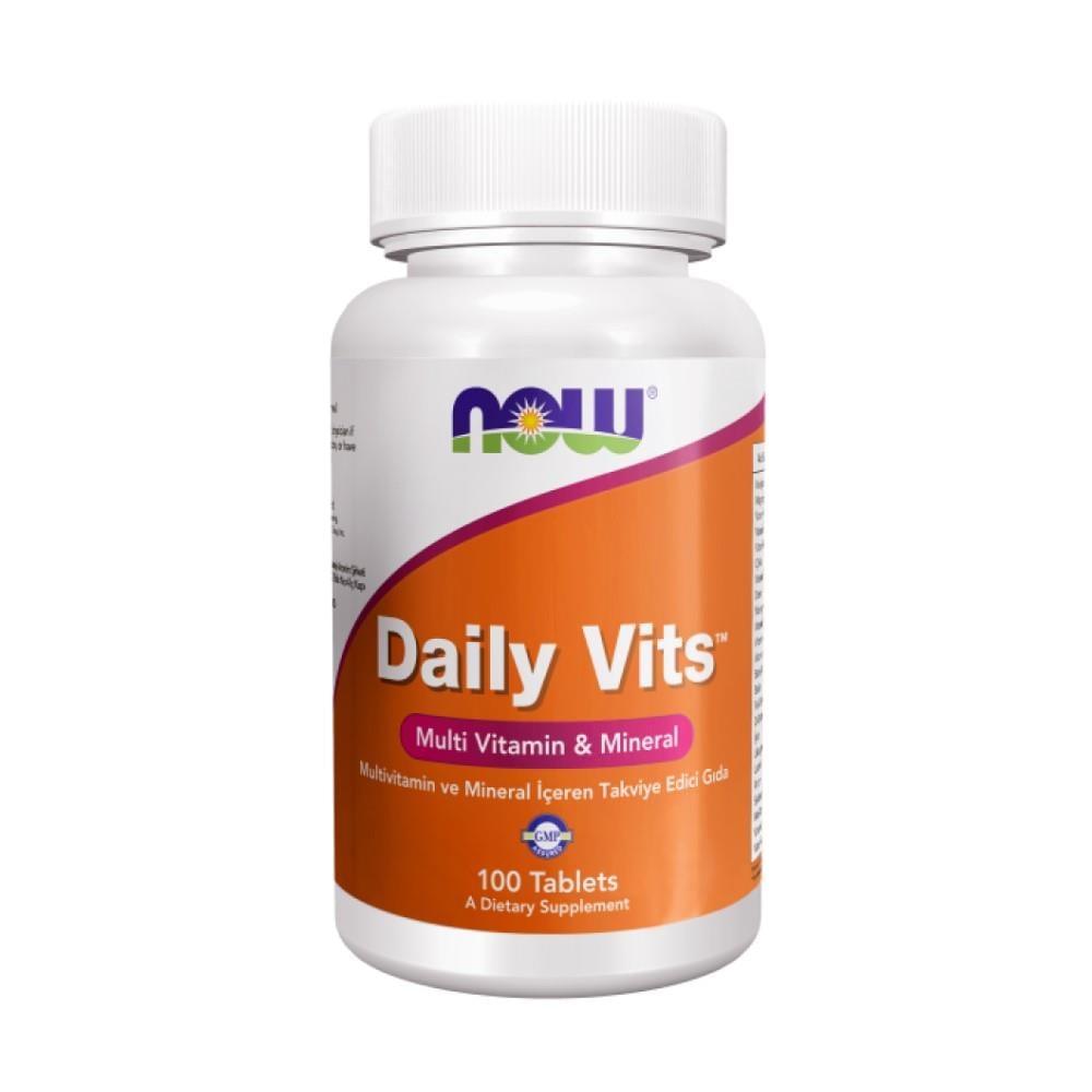 Now Daily Vits Multivitamin: Complete Vitamin & Mineral Supplement for Adults - Boost Energy, Support Immunity & Bone Health (100 Tablets) Now Multivitamin: Daily Vitamin & Mineral Supplement for Adults multivitamin, daily vitamins, mineral supplement, vitamin and mineral tablets, complete multivitamin, vitamin D supplement, calcium magnesium zinc supplement, nutritional supplement, adult multivitamins, daily multivitamin for adults, vitamin, minerals, vitamin D, vitamin C, vitamin E, B vitamins, selenium,