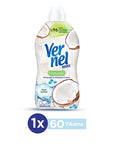 Vernel Concentrated Fabric Softener with Minerals & Coconut - 1440ml, Long-Lasting Fragrance & Natural Ingredients Vernel Concentrated Fabric Softener - Natural Ingredients & Long-Lasting Fragrance fabric softener, concentrated fabric softener, natural fabric softener, coconut fabric softener, long-lasting fragrance laundry, laundry care, premium laundry, natural ingredients, e vitamin enriched, softening clothes, fresh fragrance