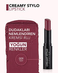 Flormar Creamy Stylo Lipstick - Moisturizing, Semi-Glossy Finish, High Pigment Density - Flormar Creamy Stylo - view 5