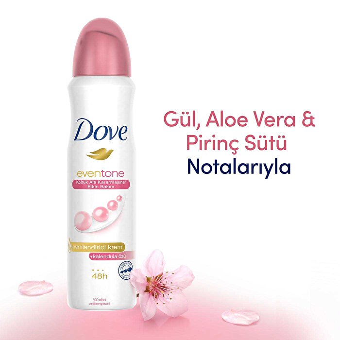Dove Even Tone Antiperspirant Women's Spray 150ML - Smooth Skin Care | Aloe Vera & Calendula