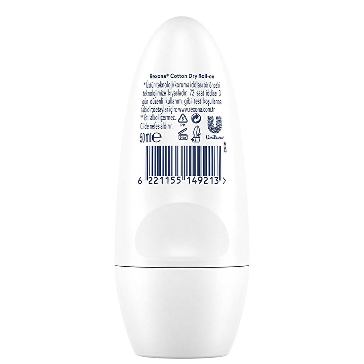 Rexona Cotton Dry Roll-On Deodorant for Women: 72-Hour Protection, Hypoallergenic, and Soft Cotton Extracts - Stay Fresh All Day! Rexona Cotton Dry 72H Deodorant: All-Day Freshness roll on deodorant, 72 hour deodorant, cotton dry deodorant, hypoallergenic deodorant, women's deodorant, long lasting deodorant, antiperspirant deodorant, Rexona deodorant, deodorant for sensitive skin, deodorant with cotton extract, deodorant, antiperspirant, sensitive skin, long-lasting protection, odor protection, sweat protec