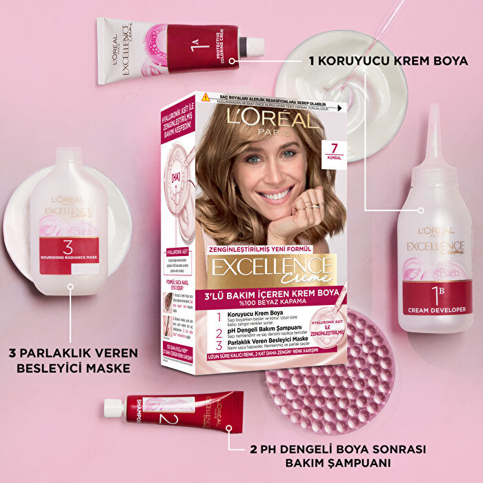 L'Oreal Paris Excellence Crème Hair Color Ash Blonde 9.1 - 100% Gray Coverage | Professional Care - view 6