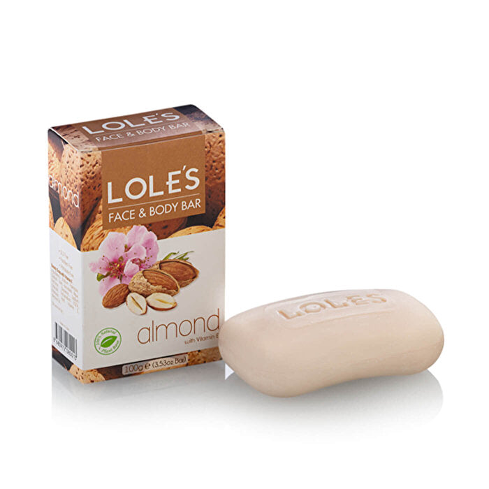 Lole Almond Solid Soap 100g - Natural Moisturizing Bar | Pure Plant-Based