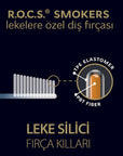Rocs Stain Removal Toothbrush for Smokers, Coffee & Tea Drinkers - Whitening, Angled Head, Elastic Bristles Rocs Stain Removal Toothbrush - Whiten Teeth From Coffee & Smoking stain removal toothbrush, smokers toothbrush, coffee stain toothbrush, tea stain toothbrush, teeth whitening toothbrush, toothbrush for smokers, toothbrush for coffee drinkers, elastic bristle toothbrush, angled toothbrush head, TPE elastomer toothbrush, toothbrush, stain removal, smokers, coffee drinkers, tea drinkers, teeth whitening