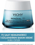 Vichy Mineral 89 Moisturizing Cream - Rich Hydrating Cream for Dry Skin, 1.69 fl oz - Face Cream