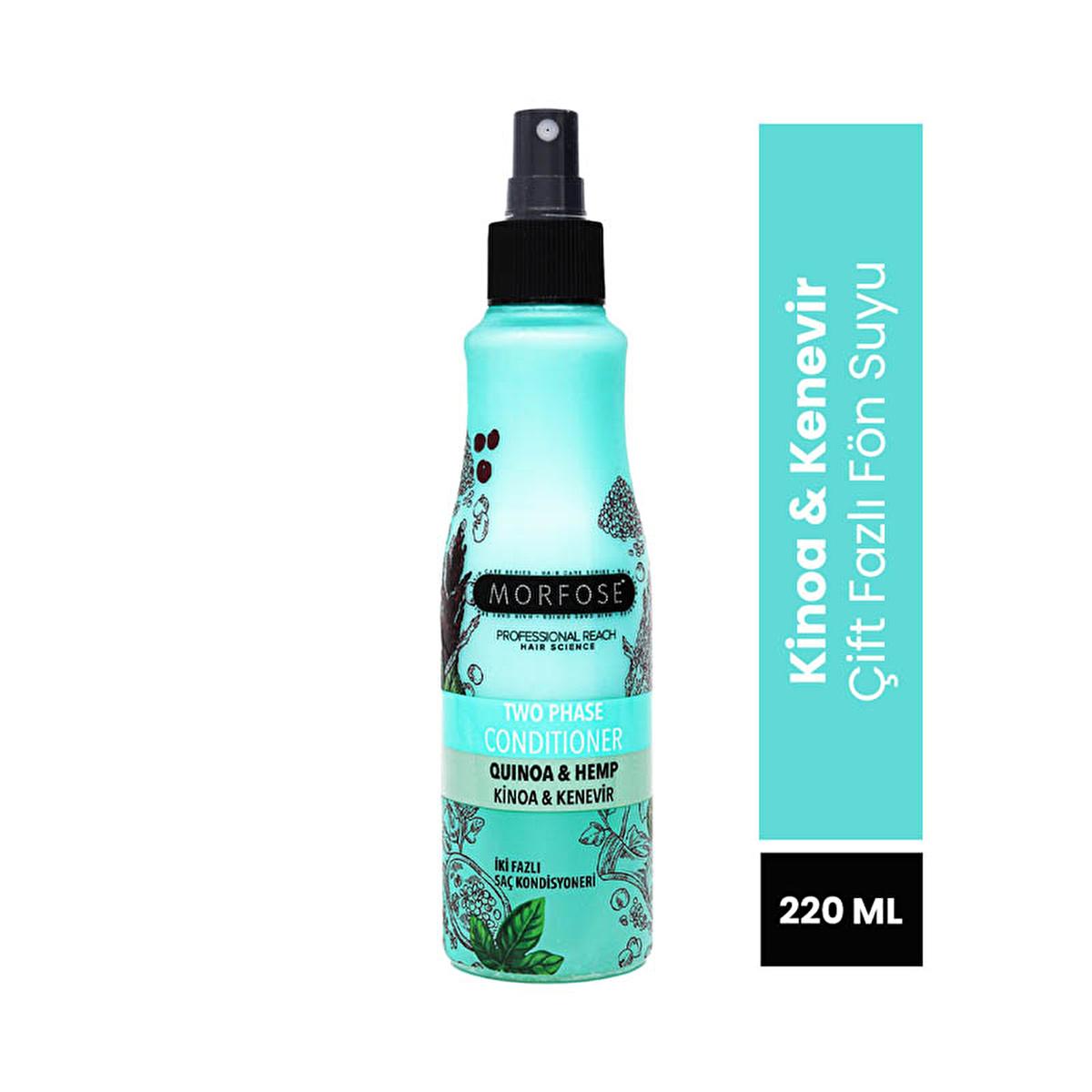 Morfose Quinoa & Hemp Leave-in Hair Serum - Nourishes & Protects Hair, 7.44 fl oz Morfose Quinoa & Hemp Hair Serum - Nourish & Protect Leave-in hair serum, Hair care product, Quinoa extract hair benefits, Hemp seed extract for hair, Double-phase hair serum, Hair nourishment, Scalp care, Natural hair care, Hair growth support, Moisturizing hair serum, Hair protection, Daily hair care, Styling serum, Hair health, Morfose