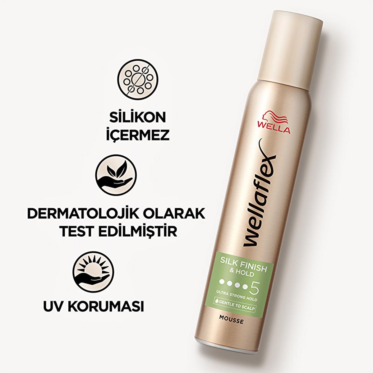 Wella Wellaflex: Ultra Strong Hold & Silky Finish Hair Mousse - 24H Lasting, Vegan, UV Protection - Non-Sticky Styling for Dry Hair Wella Hair Mousse: Ultra Strong Hold, Vegan & UV Protection hair mousse, ultra strong hold hair mousse, vegan hair mousse, UV protection hair mousse, long lasting hair hold, non-sticky hair mousse, hair styling mousse, Wella hair mousse, hair styling, hair care, vegan hair products, UV protection, strong hold, non-sticky, all hair types, dry hair, damaged hair, 24 hour hold, wo