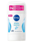 Nivea Fresh Natural Women's Deodorant Stick - 48 Hour Protection, Aluminum-Free, 1.69 fl oz Nivea Fresh Natural Deodorant Stick - 48hr Protection Nivea Fresh Natural Deodorant, Women's Deodorant Stick, Aluminum-free Deodorant, 48-hour Deodorant Protection, Natural Deodorant for Women, Deodorant for Sensitive Skin, Ocean Extracts, Alcohol-free, Dye-free, Women's Hygiene, Personal Care, Natural Personal Care