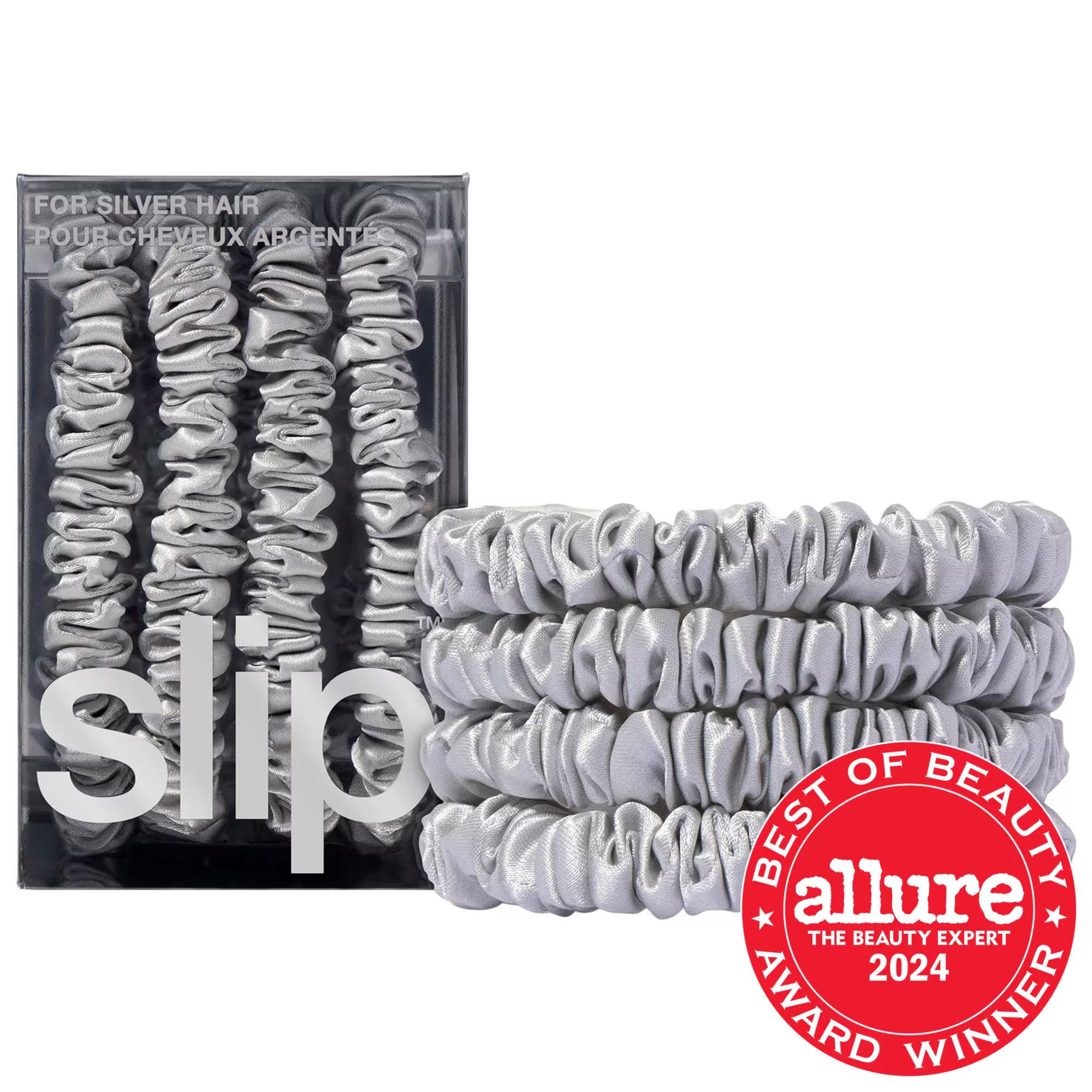 Slip Slipsilk Skinny Scrunchies - 4 Pack Pure Silk Hair Accessories for Anti-Crease Hair Ties Slip Slipsilk Skinny Scrunchies - Pure Silk Hair Accessories silk scrunchies, hair accessories, anti-crease hair ties, pure silk hair scrunchies, Slip silk products, hair care, hair ties, scrunchies, pure silk, mulberry silk, hair damage prevention, hair health, styling accessories, beauty products, hair styling, silk hair ties