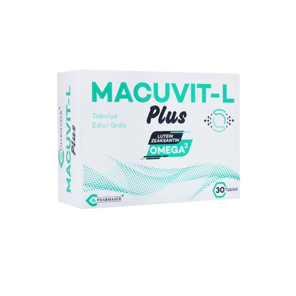Macuvit-L Plus Dietary Supplement for Eye Health Support - 30 Tablets with Lutein, Zeaksantin, and Omega-3 Macuvit-L Plus Eye Health Supplement Dietary Supplement, Eye Health Support, Lutein, Zeaksantin, Omega-3 Fatty Acids, Vitamins and Minerals, Antioxidant Supplement, Vision Support Formula, Health Supplements, Wellness Products, Eye Care, Dietary Support, Nutritional Supplements