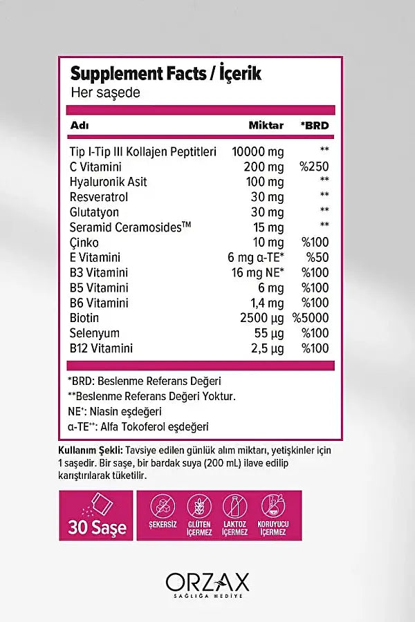 Day2Day The Collagen Beauty Intense Strawberry 30 Sachets