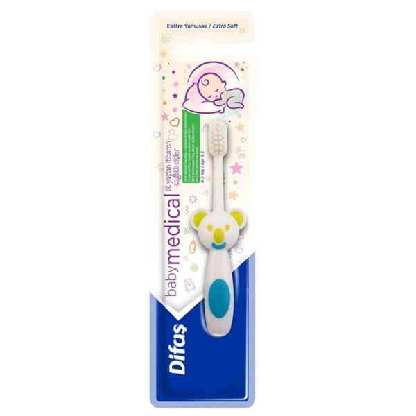 Difas Babymed 0-3 Years Baby Toothbrush Blue Soft Bristles