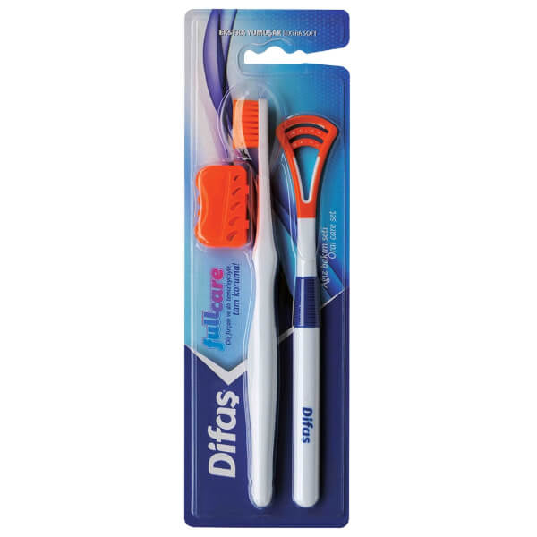 Difas Fullcare Toothbrush & Tongue Cleaner Set