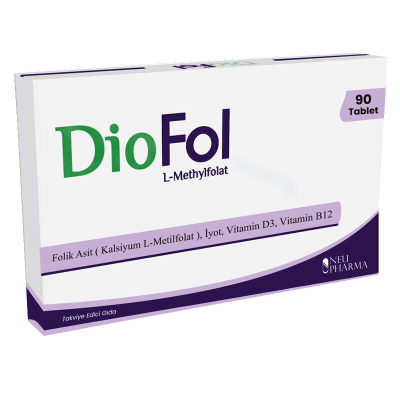 Neu Pharma Diofol Folic Acid & Vitamin D3 Supplement 90 Tablets