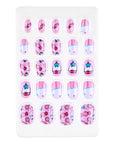 Eklips Kids Press-On Nail Set with Fun Designs 24 Count