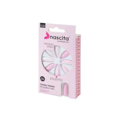 Nascita Stiletto Colored False Nails - 24 Piece Artificial Nail Extensions, Easy Glue On or Press On Manicure, Fashionable Fake Nails Nascita Stiletto False Nails - Easy Glue On Manicure false nails, stiletto nails, colored false nails, artificial nails, glue on nails, press on nails, manicure, nail extensions, fake nails, renkli takma tırnak, nail art, stiletto shape, colored design, reusable nails, fashion nails, glamorous nails, easy manicure, instant nails, nail tips, nail accessories, women's fashion,