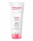 Topicrem Gentle Exfoliating Scrub for All Skin Types - Soap-Free, Jojoba Beads, 200ml - Exfoliator