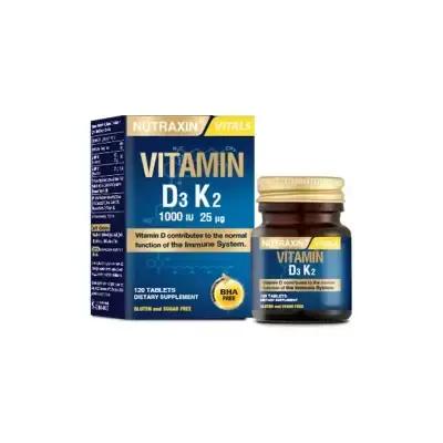 Nutraxin D3 K2 Vitamin Supplement: 120 Tablets for Bone Health, Immune Support - Vitamin D3 1000 IU & K2 25 mcg - Boost Calcium Absorption Nutraxin D3 K2 Vitamin: Bone Health & Immune Support Vitamin D3 supplement, Vitamin K2 supplement, D3 K2 vitamin, bone health supplement, Vitamin D 1000 IU, Vitamin K2 25 mcg, dietary supplement, vitamin supplement tablets, Vitamin D supplement, Vitamin K supplement, D3 K2, bone health, immune support, calcium absorption, Vitamin D deficiency, dietary supplement, vitamin