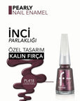 Flormar Pearly Chrome Purple Shimmer Nail Polish PL418 11ml