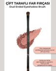 Golden Rose Dual Ended Eyeshadow Brush for Seamless Blending