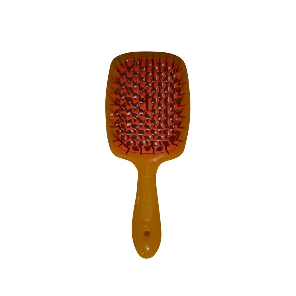 Janeke Superbrush Detangling Hair Brush Yellow Orange