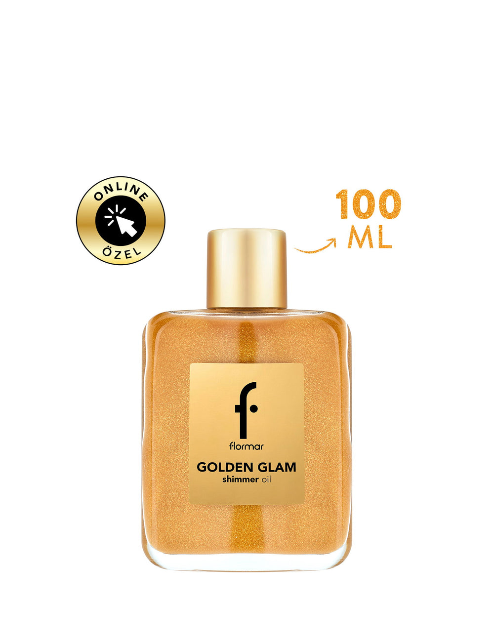 Flormar Golden Glam Shimmer Oil for Hair & Body 100ml