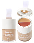 Beaulis 3-in-1 Compact Makeup Palette - Foundation, Blush, Concealer for Natural Finish Beaulis 3-in-1 Makeup Palette - Natural Finish multi-functional makeup, compact makeup palette, foundation blush concealer, natural finish makeup, travel makeup kit, beauty essentials, makeup for on-the-go, cosmetics, beauty products