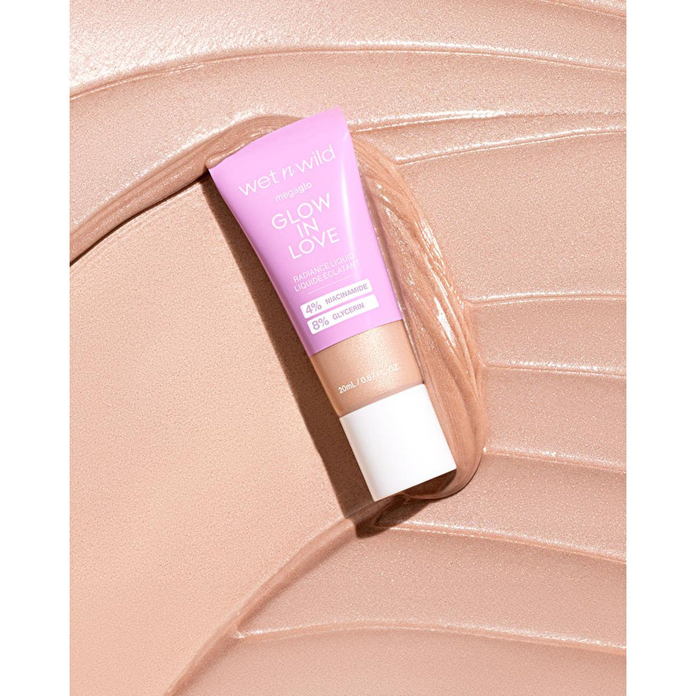 Wet n Wild MegaGlo Glow in Love Radiance Liquid Highlighter - Niacinamide, Buildable Coverage, Radiant Glow - view 5