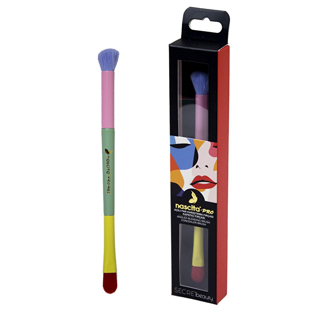 Nascita Angled Makeup Brush for Eyeshadow and Concealer - High-Quality Bristles, Precise Application Nascita Angled Makeup Brush - Precise Eyeshadow & Concealer makeup brush, eyeshadow brush, concealer brush, angled makeup brush, Nascita beauty products, beauty enthusiasts, makeup artists, high-quality bristles, precise application, durable construction, cosmetic brush, makeup tools, beauty products