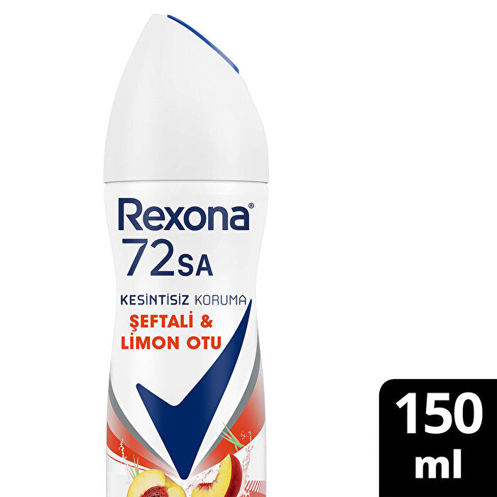 Rexona Women's Peach & Lemon Herb Antiperspirant Spray 150 ml - 72 Hour Protection
